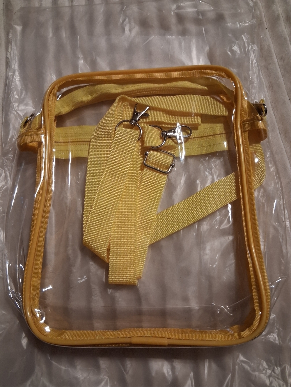 PVC Messenger Crossbody Bag - Picture 3 of 4